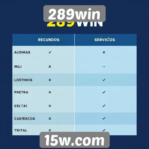 Comparação entre 289win e outras plataformas de jogos