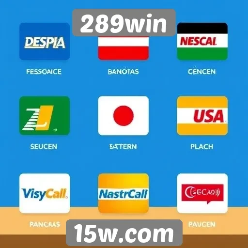 Métodos de pagamento disponíveis no 289win